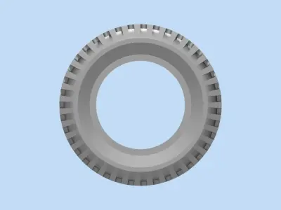 tire willys  rc modelo 3d print escala 3D print model