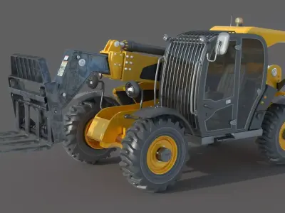 Wheel Tractor Telescopic Lifter 3D model