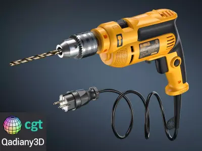 DeWalt Drill 3D model