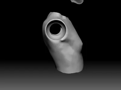 BJD female chest torso part  3D print model