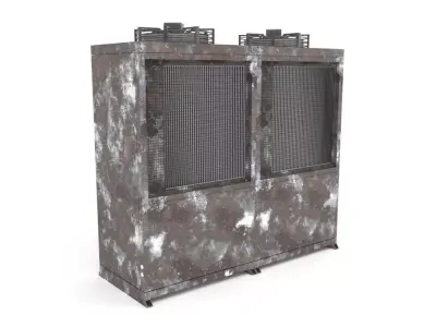 Rusty Unit Compressor Condensing 3D model