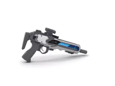 Futuristic Pulse Rifle model pack Low-poly 3D model