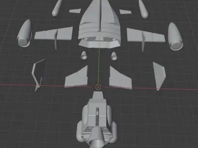 Uchu no Kishi Tekkaman - Angelo dello Spazio - Resin Kit 3D model