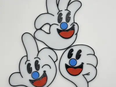 Happy Hand Magnets 3D model