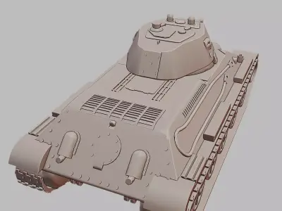 A32 Tank Detailed 3D Printable Military Vehicle Model 3D print model