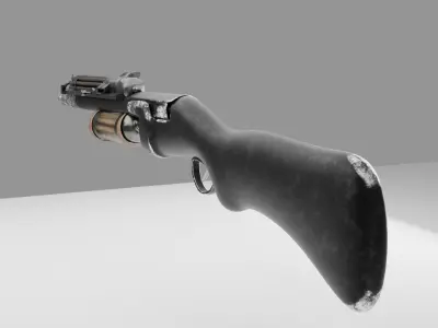 gun for game use  3D model