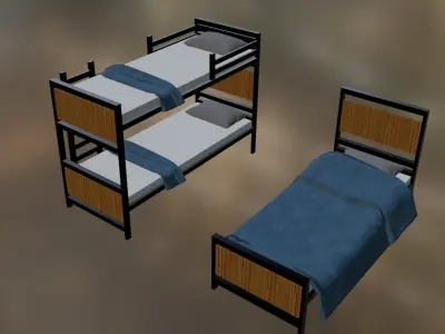 Industrial Bedroom Pack 3D model