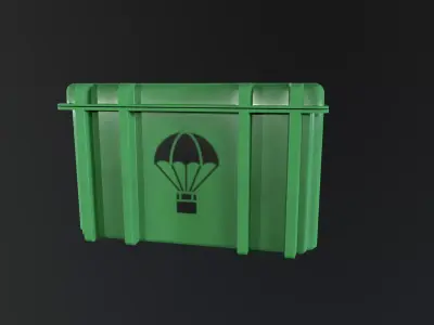 Military Case Low-poly 3D model