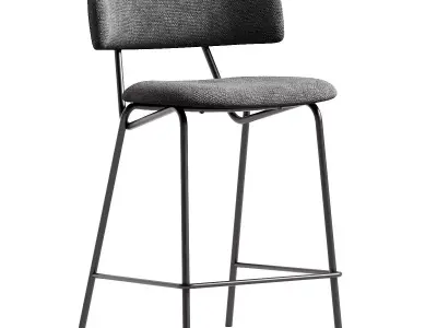Avignon half-bar chair from DH Low-poly 3D model