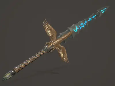 Sword of Heaven Low-poly 3D model purchase