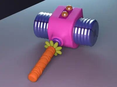Stylized Hammer 3D model