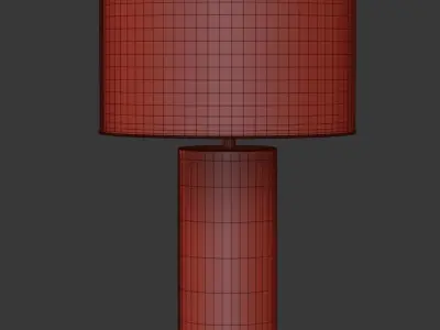 Night vintage table lamp  3D model