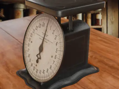 Antique Kitchen Scale 3D model