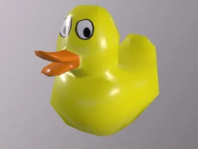Plastic Duck Low-poly 3D model purchase