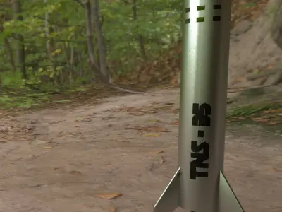 Starship with the textures 3D model