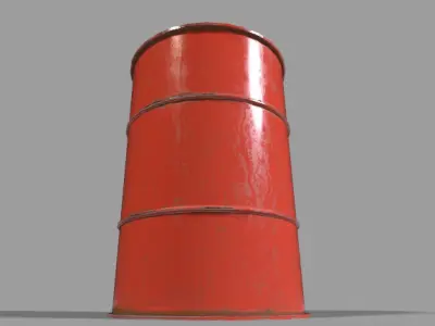 Barrel PBR Model Low-poly 3D model