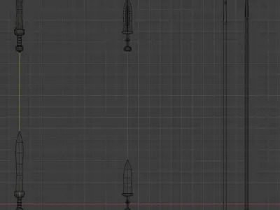 Roman Weapons Low-poly 3D model