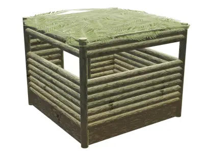 Pacific Bunker Low-poly 3D model