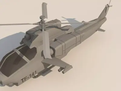 Helicopter Model military 3D model