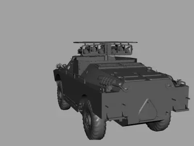 9p122 Tank Low-poly 3D model