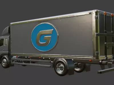 Delivery truck 3D Model 3D model by im3dking
