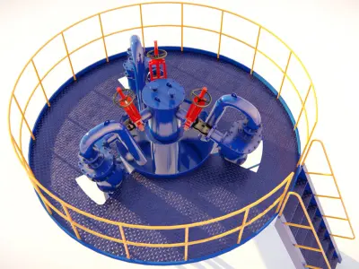 Hydrocyclone 3D Model 3D model