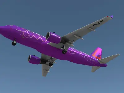 Airbus A320 Brussels Airlines 3D model purchase