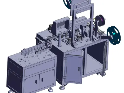 Automatic inspection and packaging machine 3D model