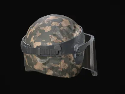 Helmet Kiver-M LP - PBR 3D model Game Ready Low-poly 3D model