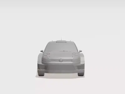 Speedy Rally Mini Toy Car Easy 3D Printable Cartoon Rally Car 3D print model