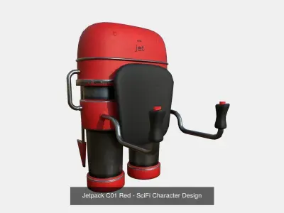 10 Jetpacks C Collection - SciFi Character Design