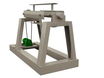 Roll Unwinder Machine 3D model