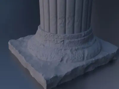 Roman Pillar Low-poly 3D model