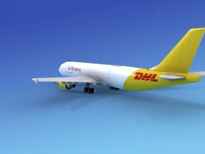 Airbus A300 Air Hong Kong 3D model