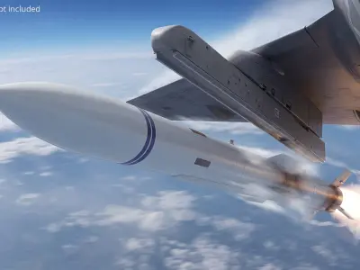  Long Range Air Combat Missile with LAU Launcher 