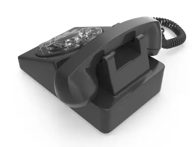 Old Phone Low-poly 3D model