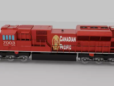 Canadian Pacific 7003 Locomotive 3D model
