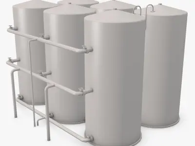 Industrial Boilers 3D model