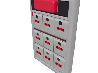SciFi Intercom Buzzer Panel 3D model