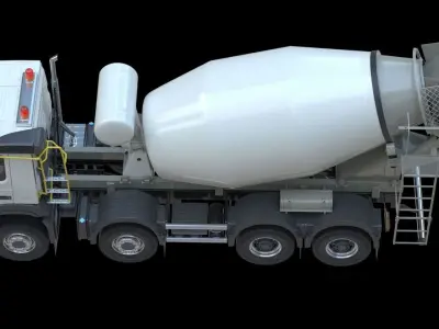 Volvo FMX truck Concrete Mixer 3D model
