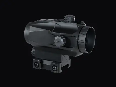 SwampFox Trihawk Tactical Prism Scope Low-poly 3D model