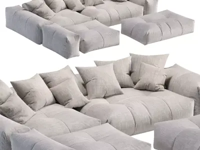 Pixel Corner Sofa Saba 3D model