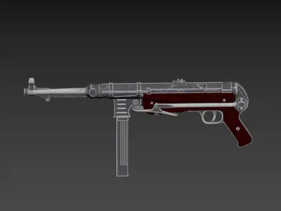 Schmeisser mp-40 3D model 3D model