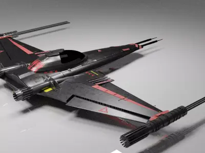 Space Fighter Jet  3D model