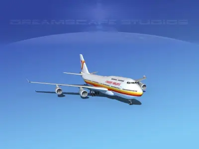 Boeing 747-400 Surinam Airways 3D model