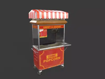 Main Truck 02 Low-poly 3D model