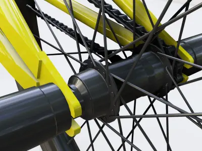 Flatland BMX diamond frame 3D model