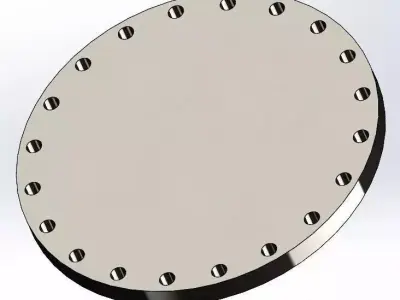 EN1092-1 PN16 Flange Pack DN50-DN600 CAD Models