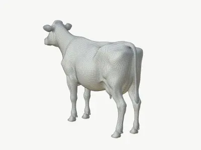  Realistic 3D Cow Model 
