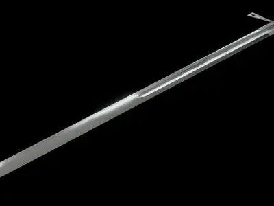 Gallowglass Irish Medieval Sword Low-poly 3D model